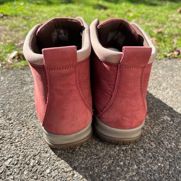 SAS Gretchen Red Lace up Ankle Leather Boots Sz 8.5 - Picture 3 of 9